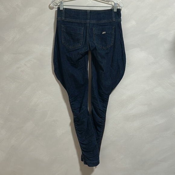 MISS SIXTY COLLECTION Denim Ruched Ankle Zip Skinny Jeans size 24 y2k vintage - Picture 6 of 12